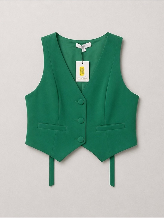 Sugarlips Other - Sugarlips Emerald Green Tailored Vest